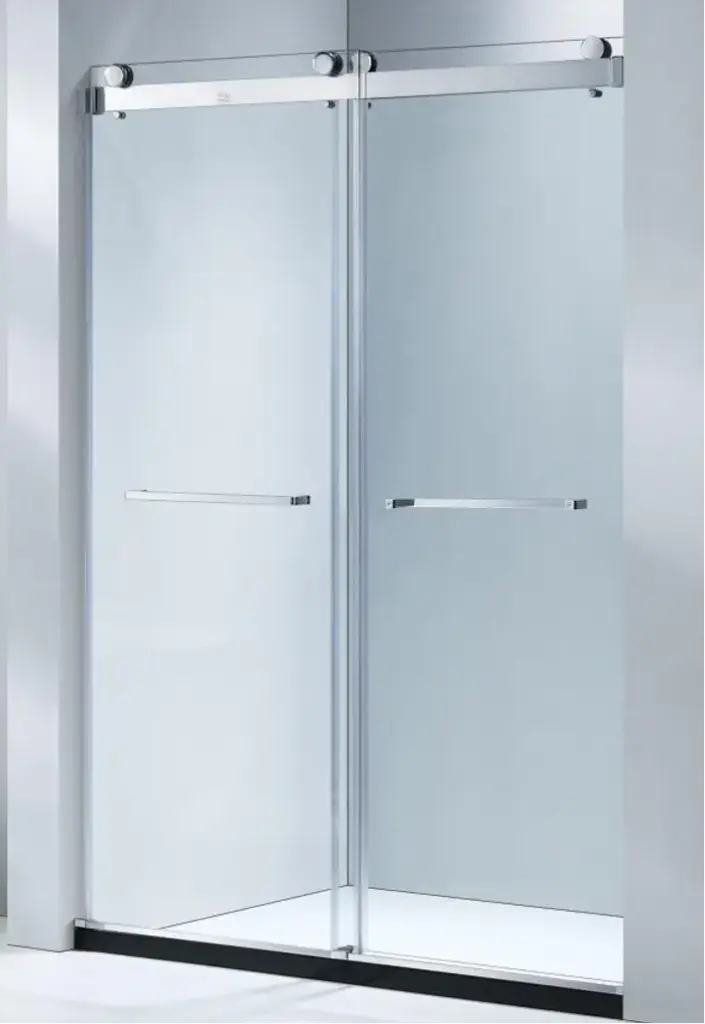 Bath sliding framless soft close (Square bar) CH 60"*76 "